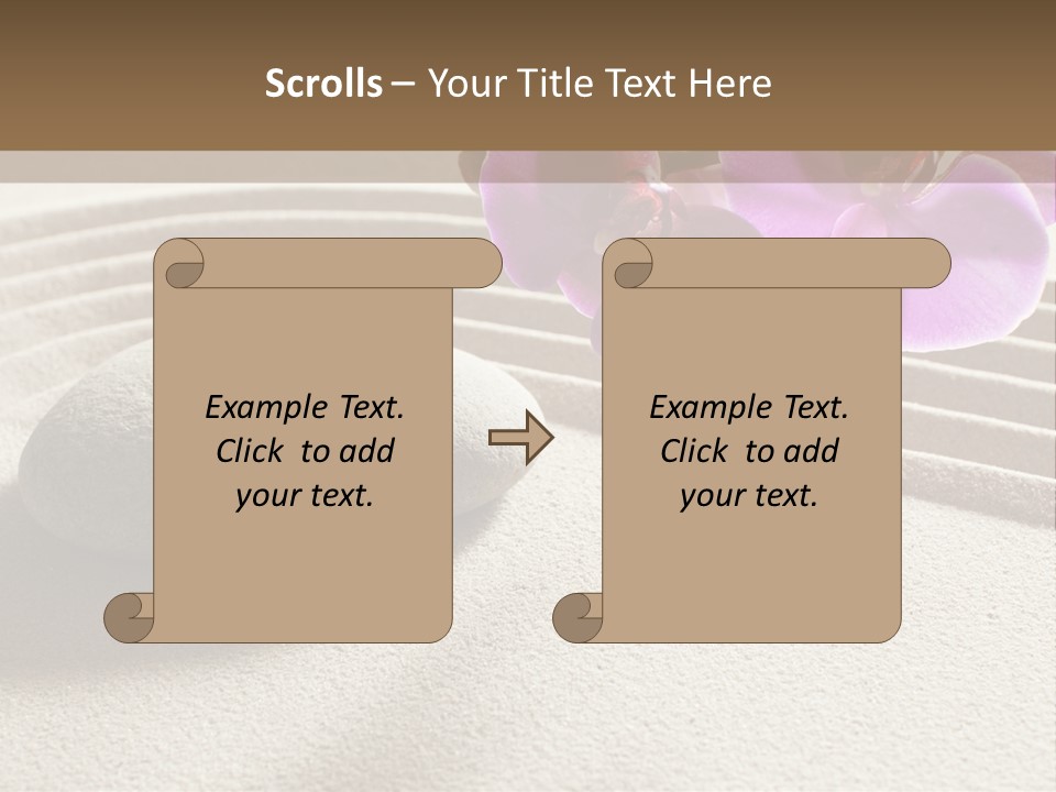 Meditate Sand Beauty PowerPoint Template