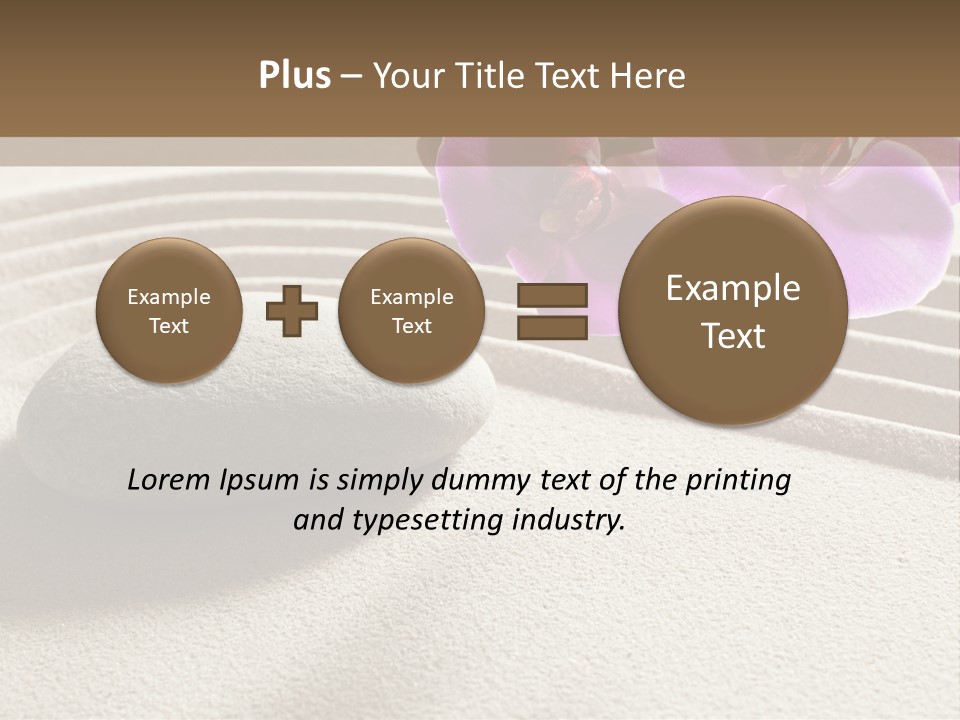 Meditate Sand Beauty PowerPoint Template