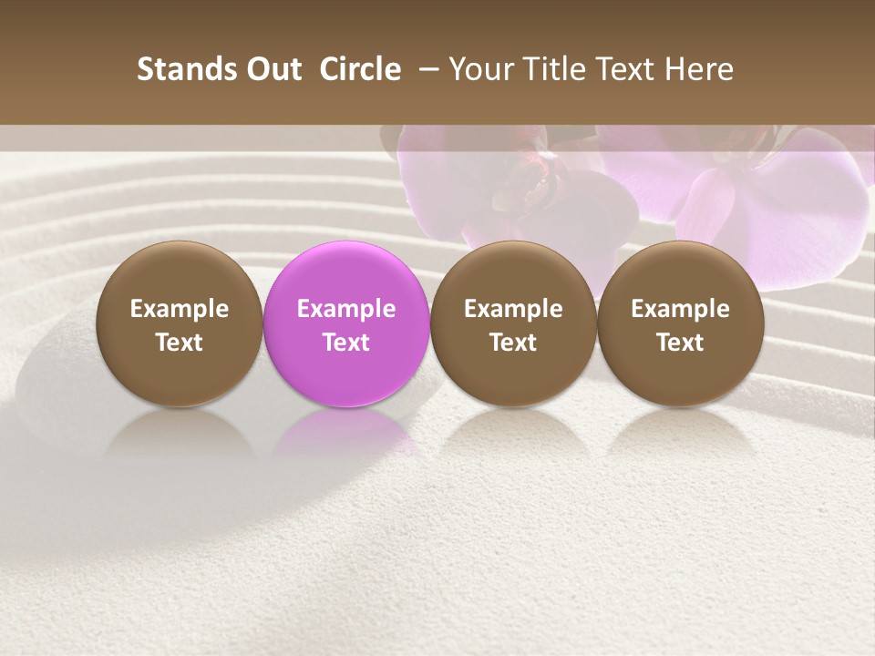 Meditate Sand Beauty PowerPoint Template