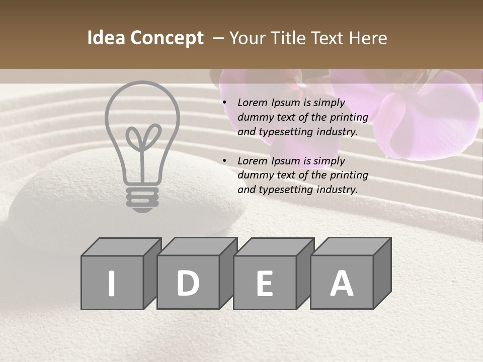 Meditate Sand Beauty PowerPoint Template