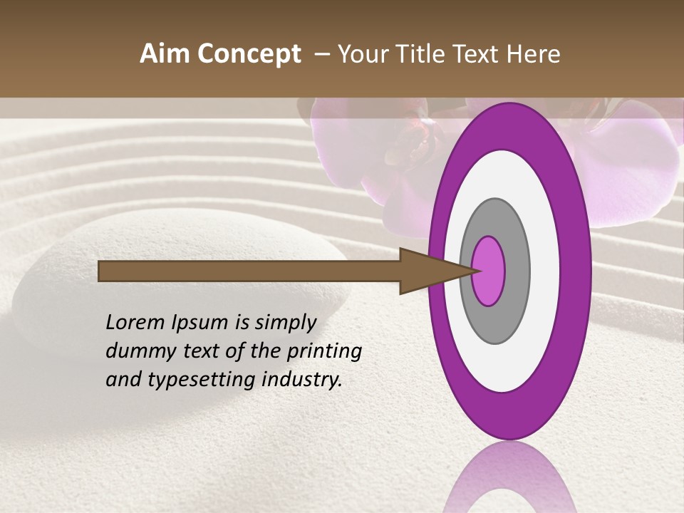 Meditate Sand Beauty PowerPoint Template