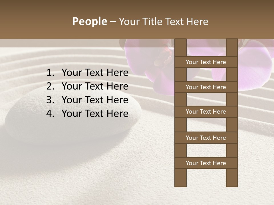 Meditate Sand Beauty PowerPoint Template