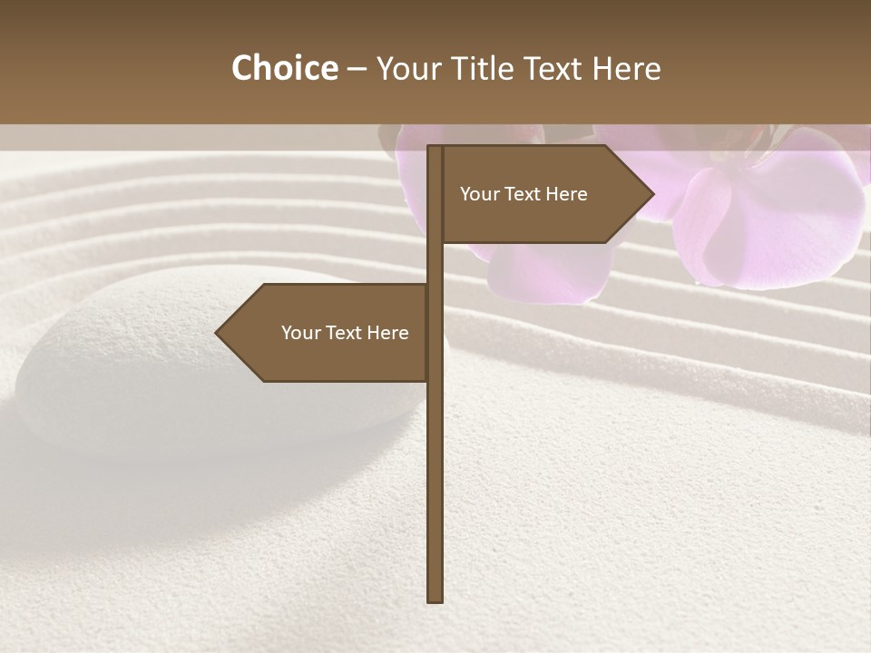 Meditate Sand Beauty PowerPoint Template