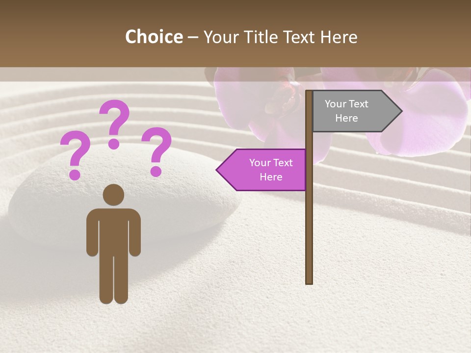 Meditate Sand Beauty PowerPoint Template