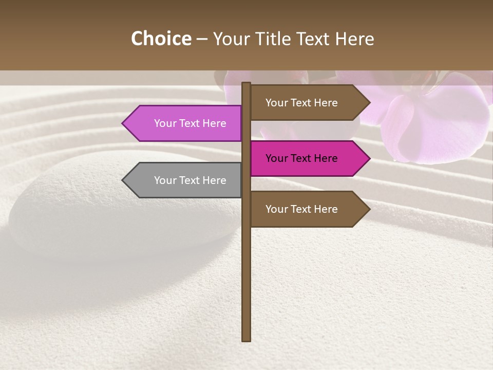 Meditate Sand Beauty PowerPoint Template