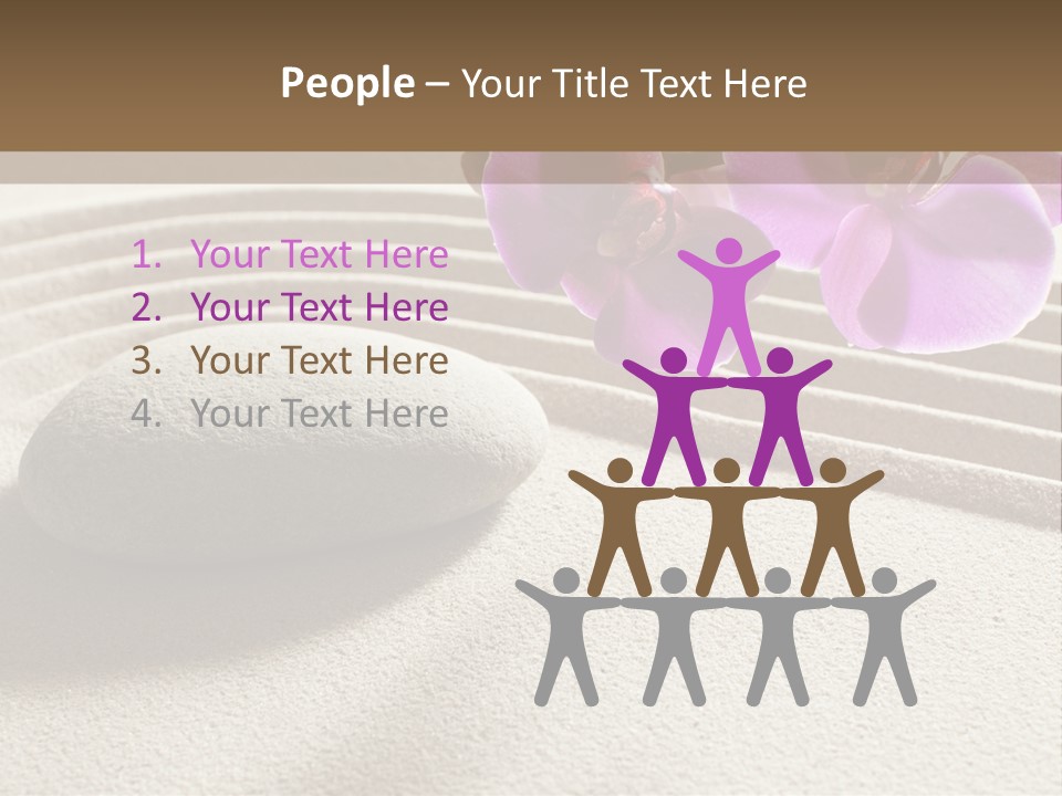 Meditate Sand Beauty PowerPoint Template