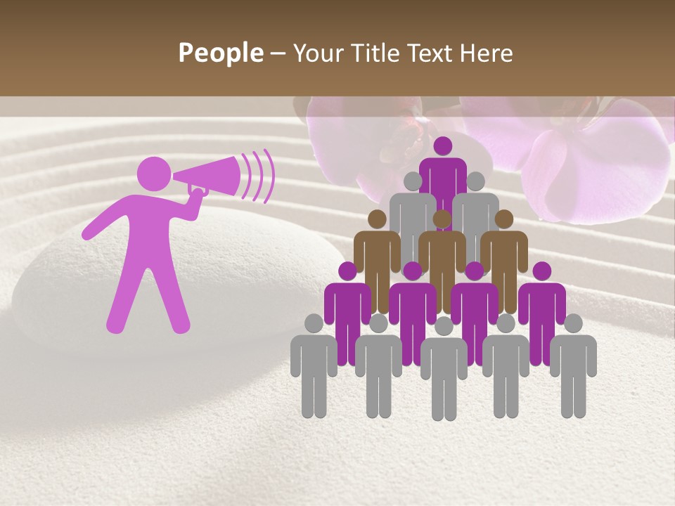 Meditate Sand Beauty PowerPoint Template