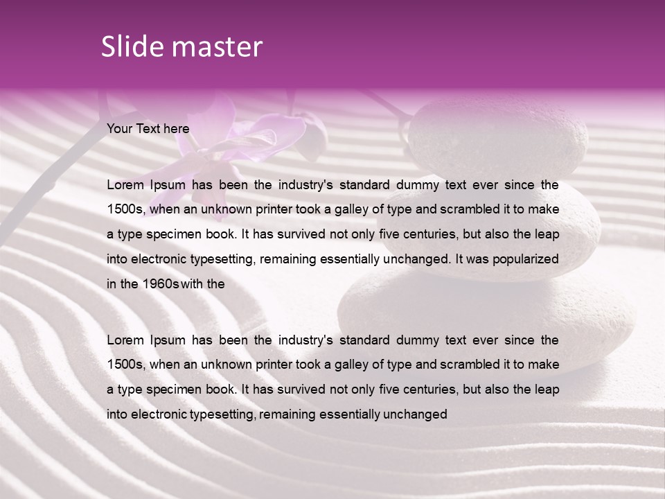 Peace Ornamental Texture PowerPoint Template