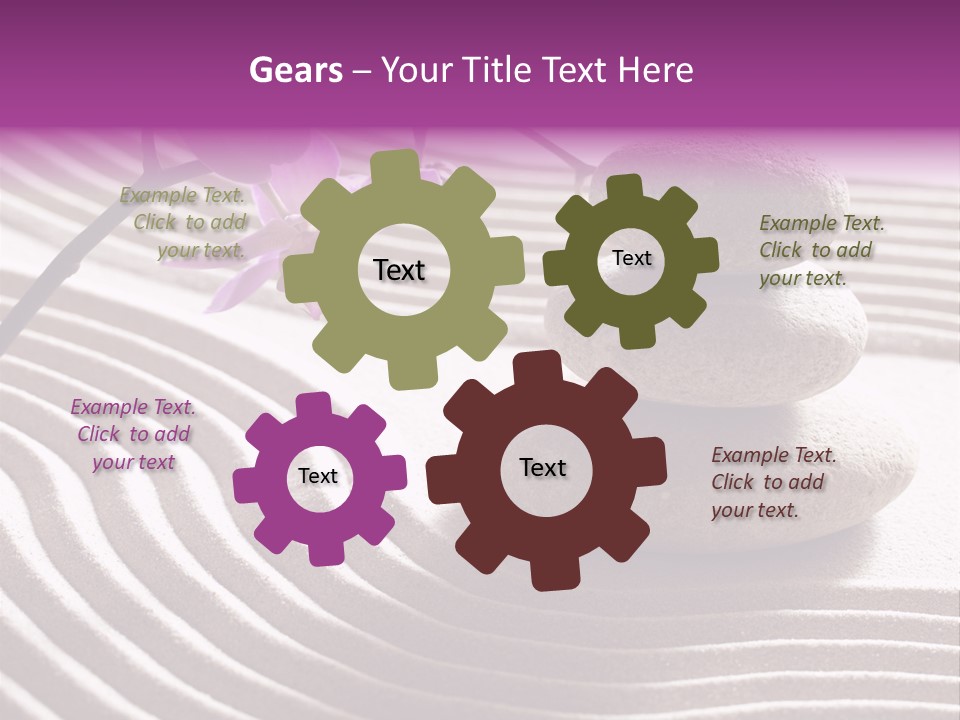 Peace Ornamental Texture PowerPoint Template