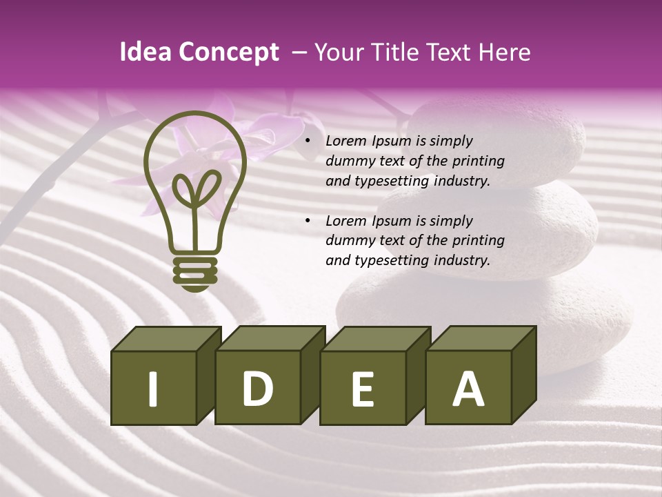 Peace Ornamental Texture PowerPoint Template