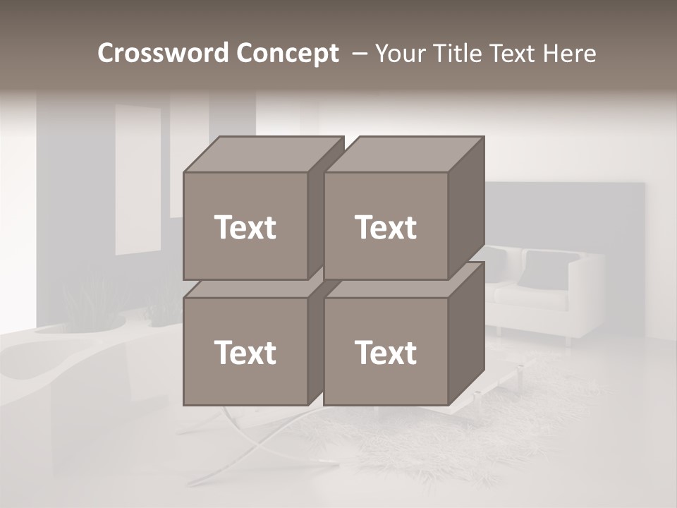 Design Office Window PowerPoint Template