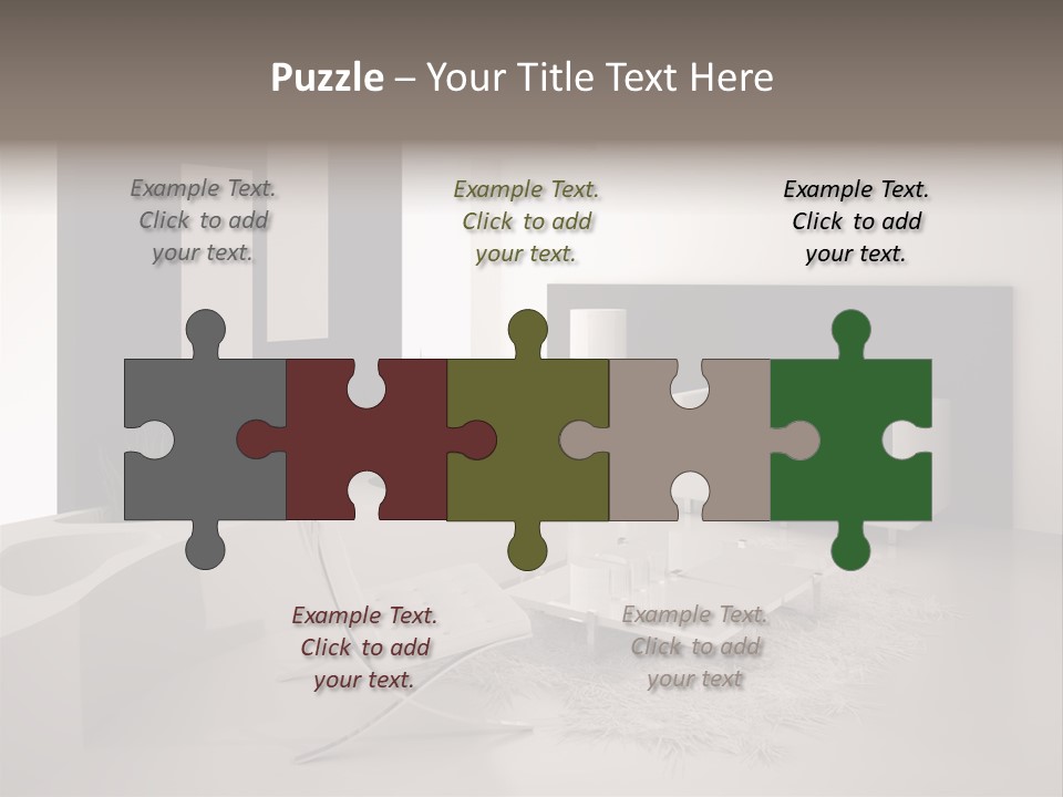 Design Office Window PowerPoint Template