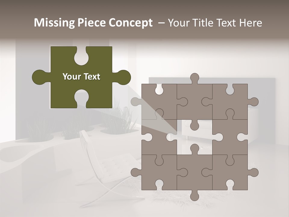 Design Office Window PowerPoint Template