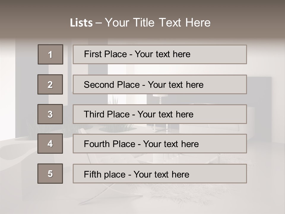 Design Office Window PowerPoint Template
