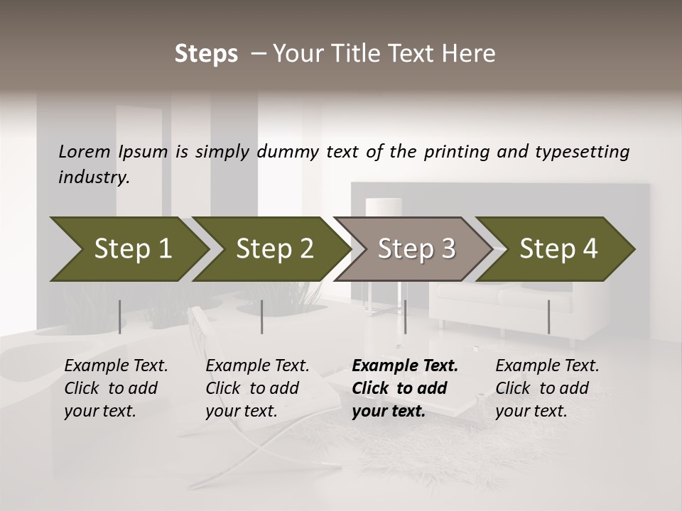 Design Office Window PowerPoint Template