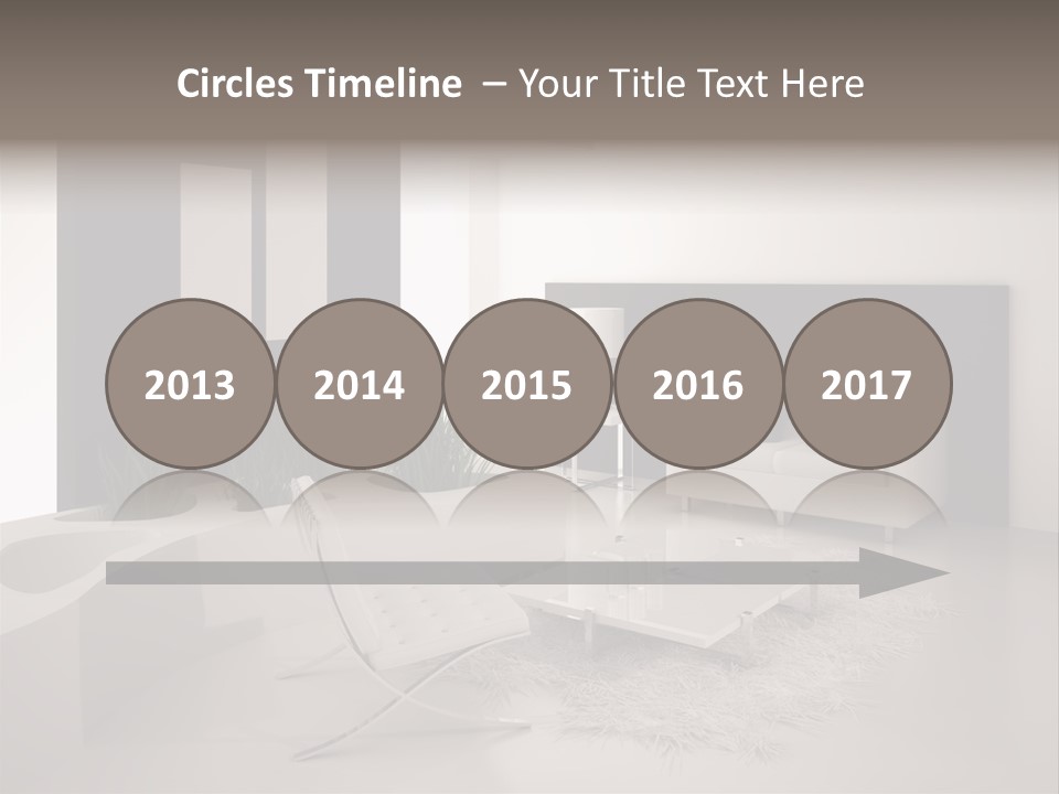 Design Office Window PowerPoint Template