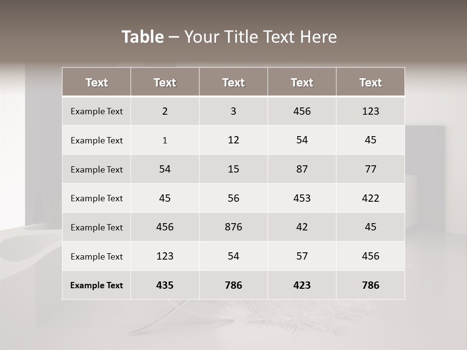 Design Office Window PowerPoint Template