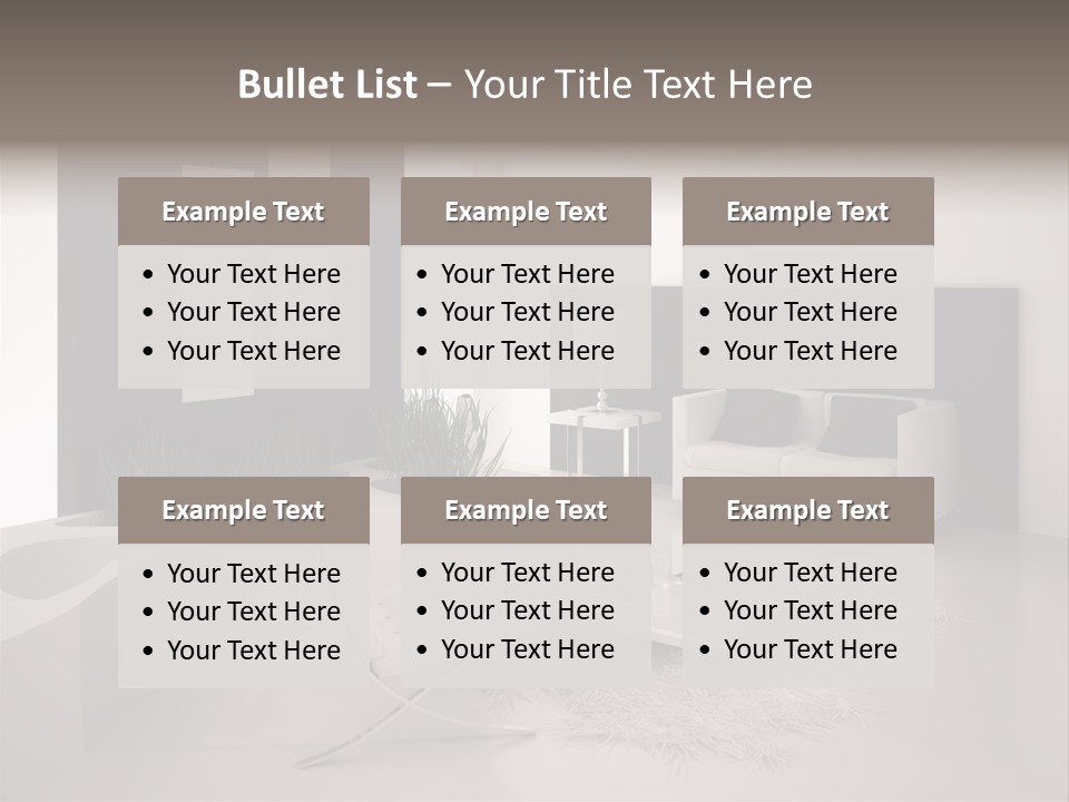Design Office Window PowerPoint Template
