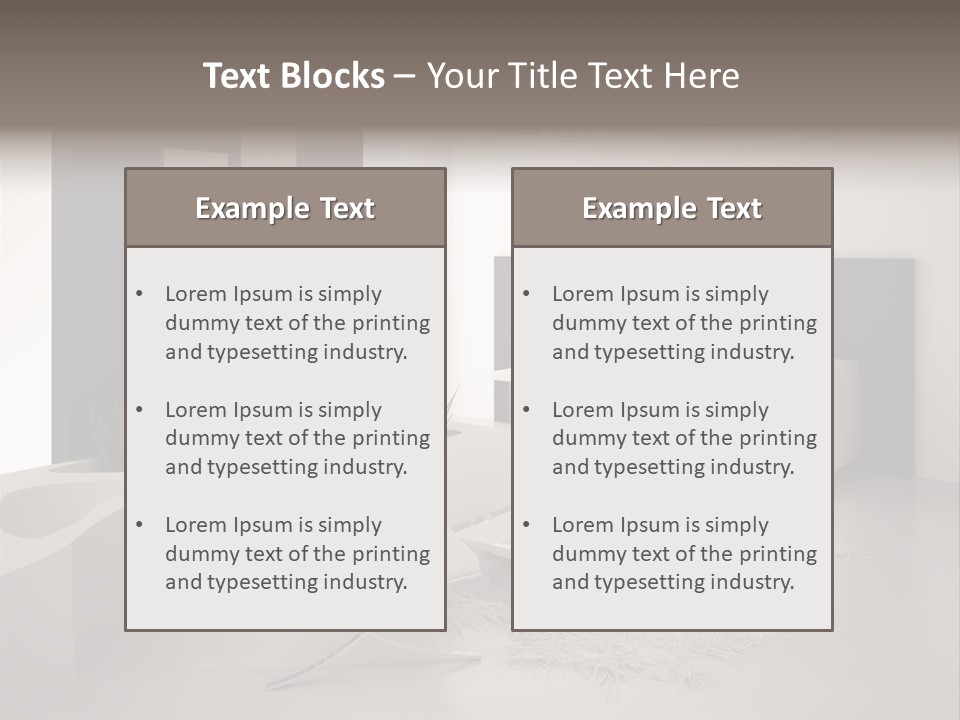 Design Office Window PowerPoint Template