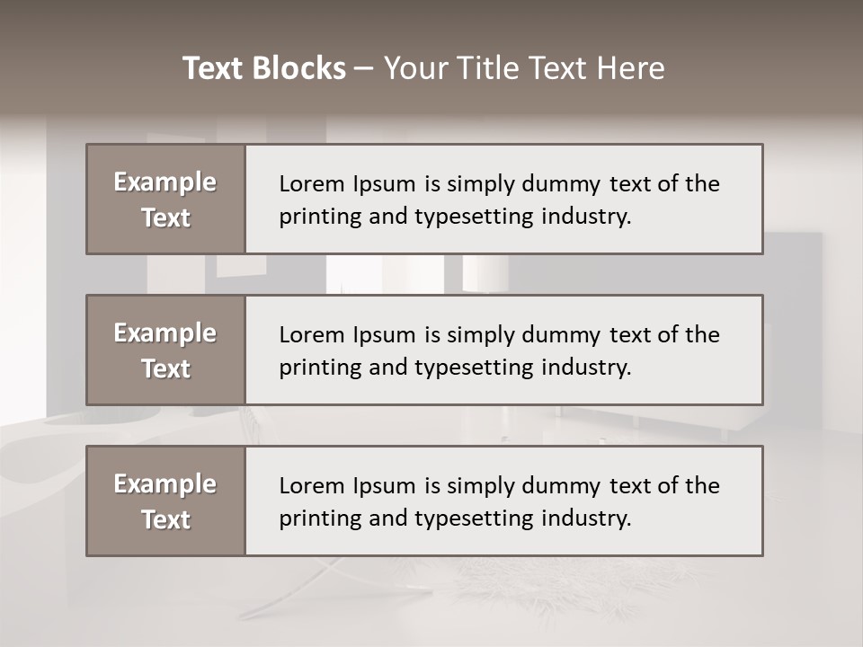 Design Office Window PowerPoint Template