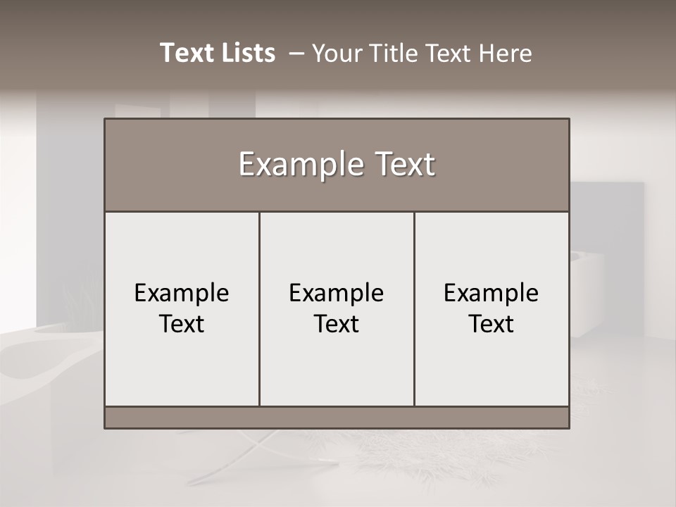 Design Office Window PowerPoint Template