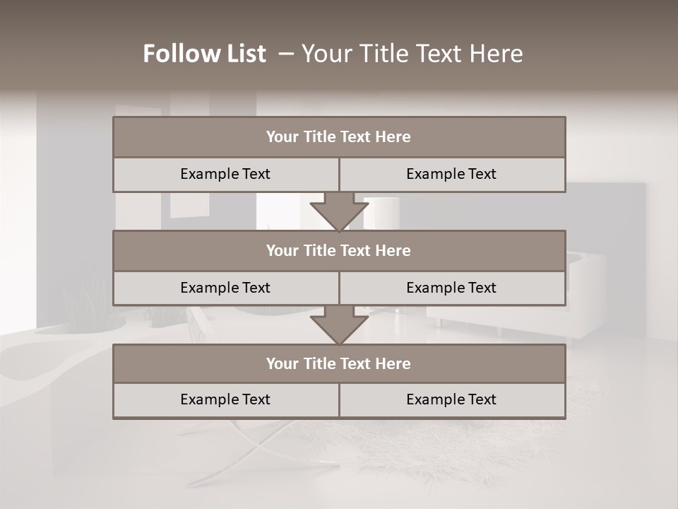 Design Office Window PowerPoint Template