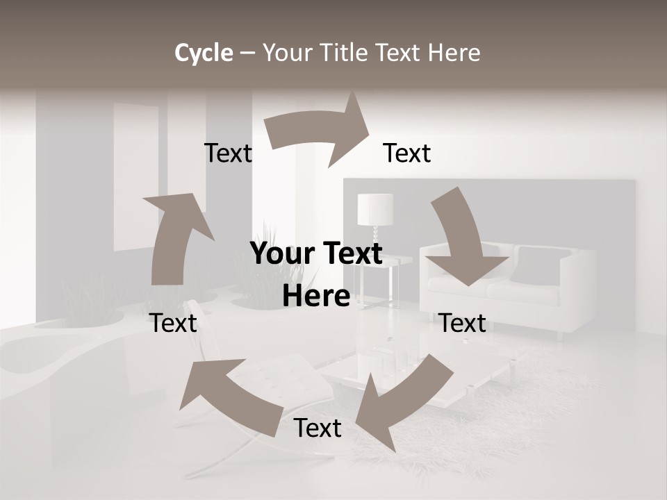 Design Office Window PowerPoint Template