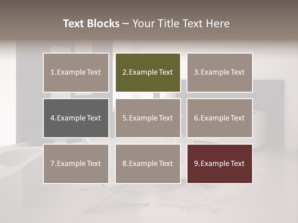 Design Office Window PowerPoint Template