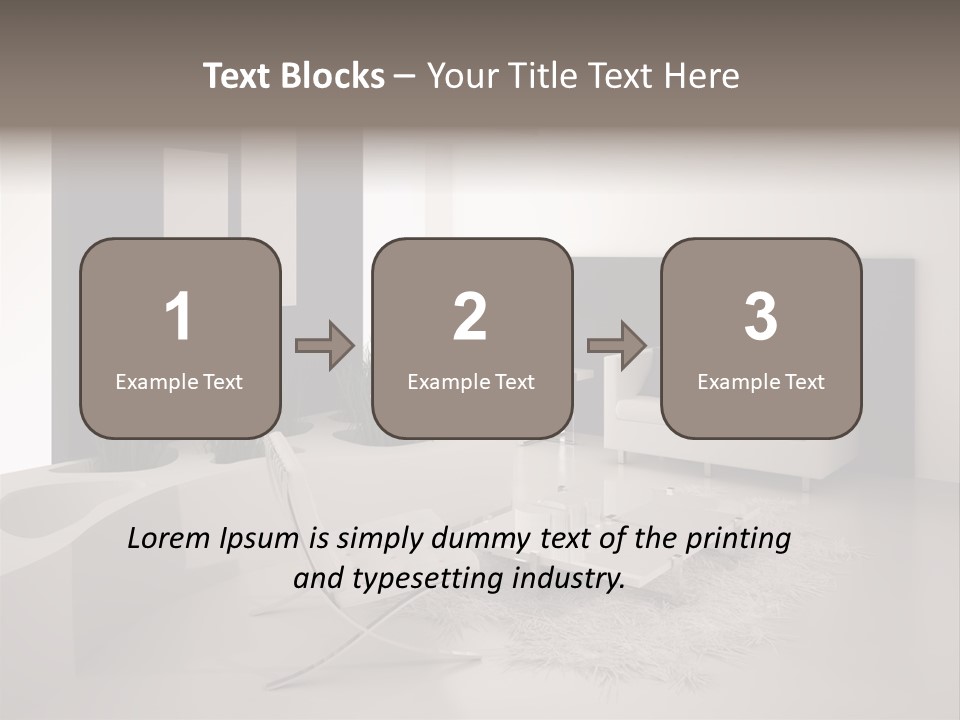 Design Office Window PowerPoint Template