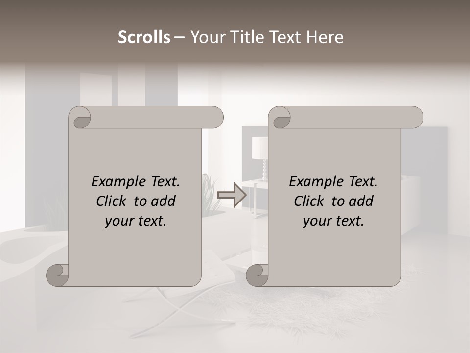 Design Office Window PowerPoint Template