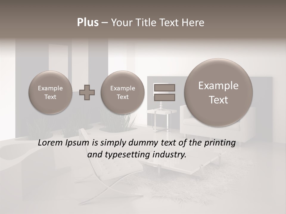 Design Office Window PowerPoint Template