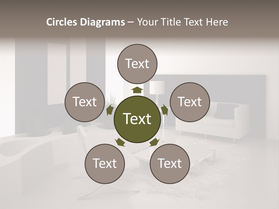 Design Office Window PowerPoint Template