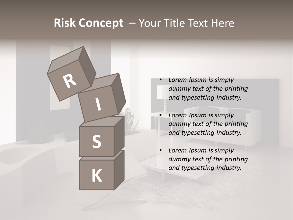 Design Office Window PowerPoint Template