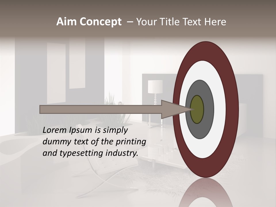 Design Office Window PowerPoint Template