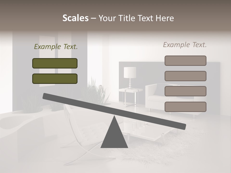 Design Office Window PowerPoint Template