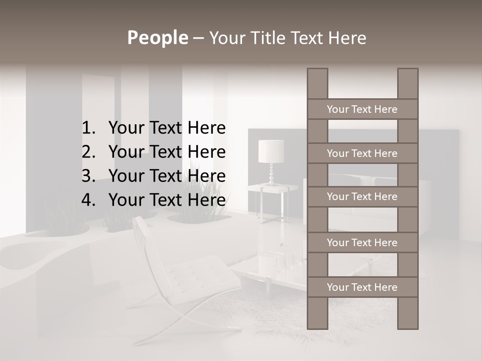 Design Office Window PowerPoint Template