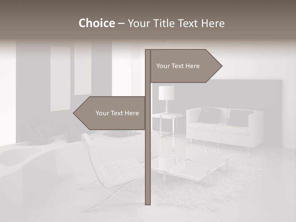 Design Office Window PowerPoint Template