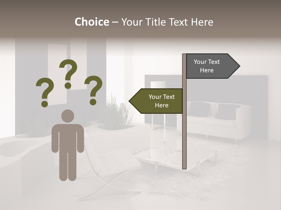 Design Office Window PowerPoint Template
