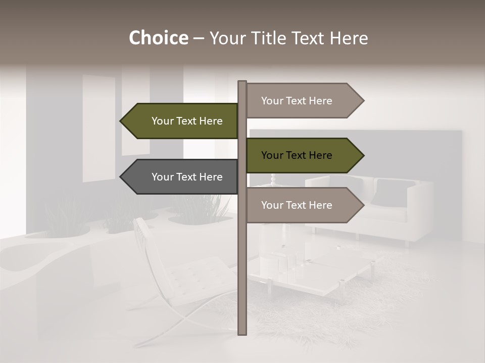 Design Office Window PowerPoint Template