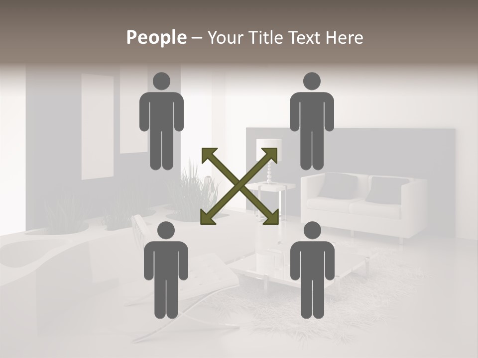 Design Office Window PowerPoint Template