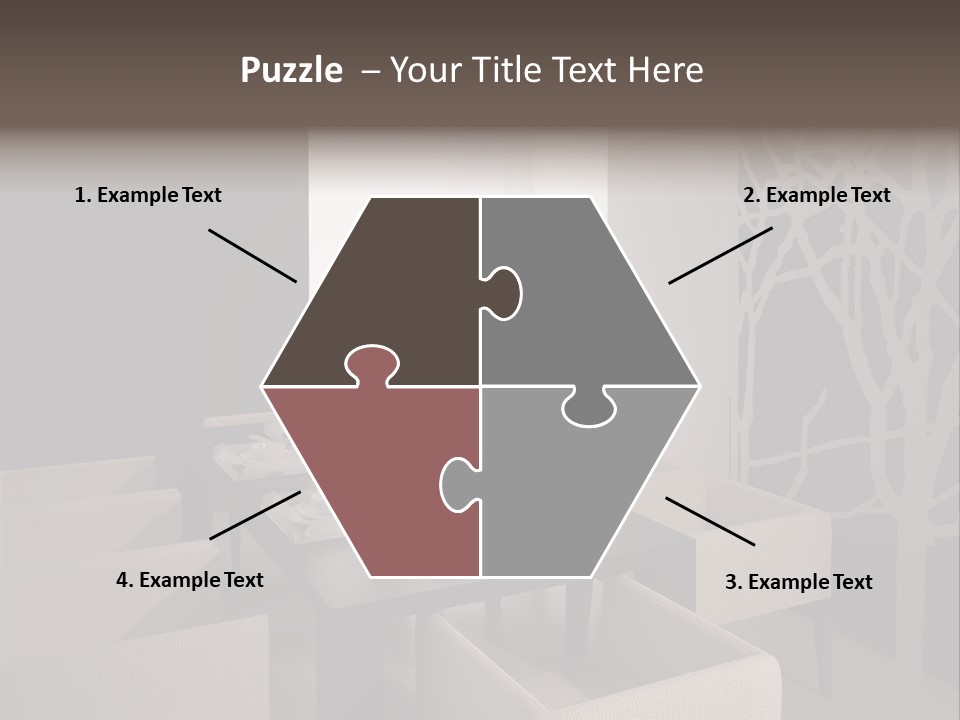 Wood Contemporary Window PowerPoint Template
