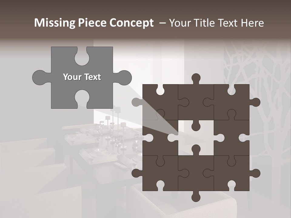 Wood Contemporary Window PowerPoint Template