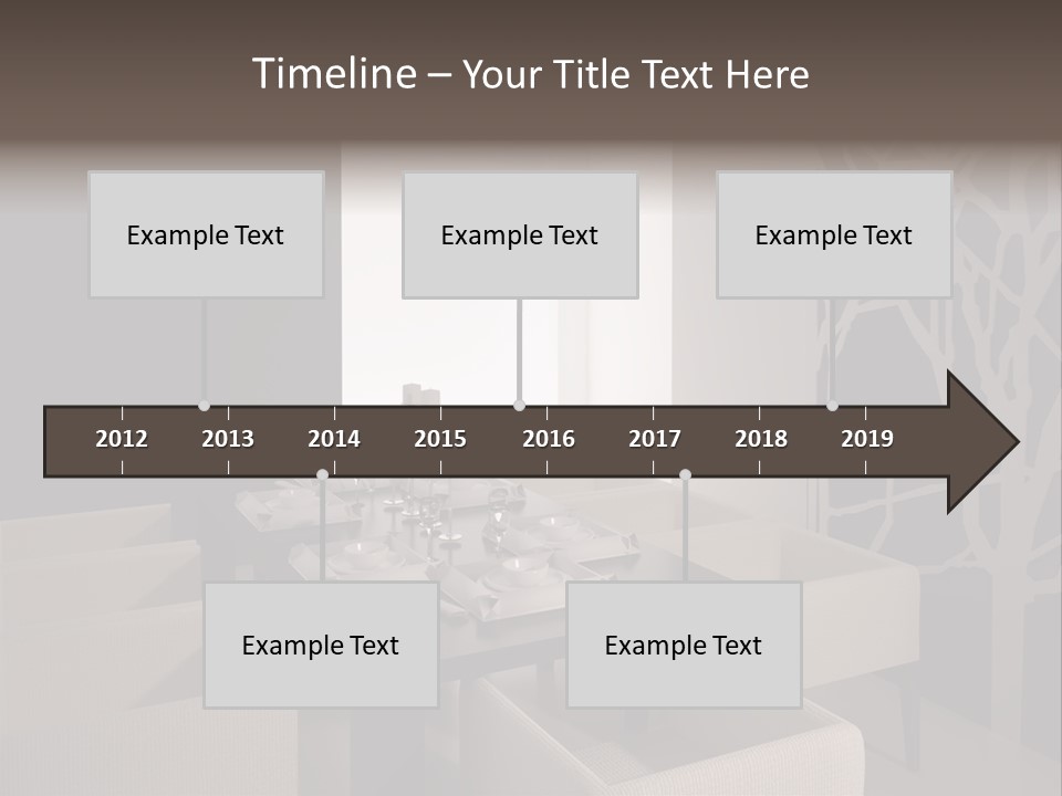 Wood Contemporary Window PowerPoint Template