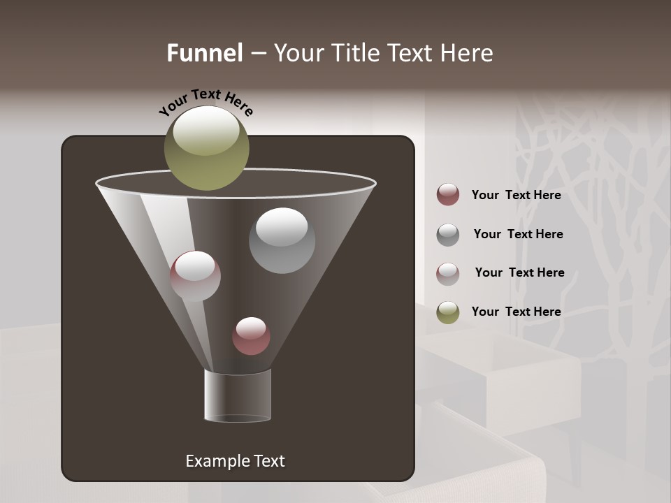 Wood Contemporary Window PowerPoint Template