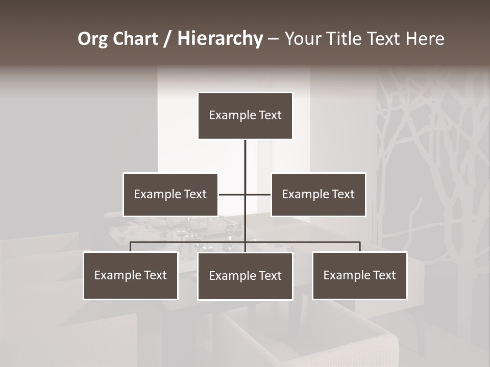 Wood Contemporary Window PowerPoint Template