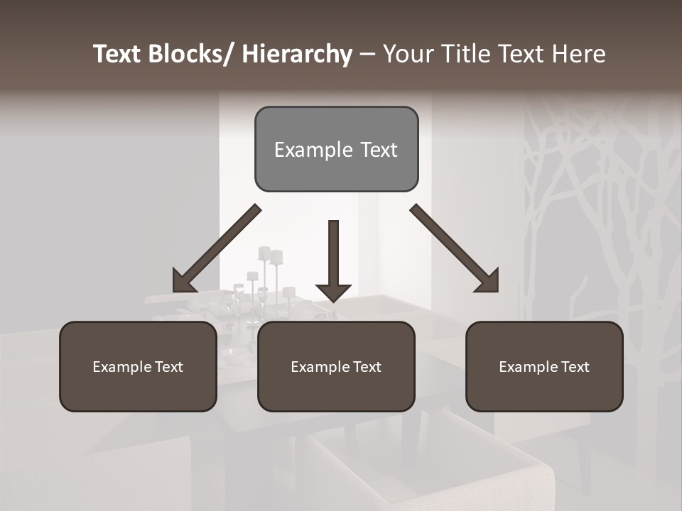 Wood Contemporary Window PowerPoint Template