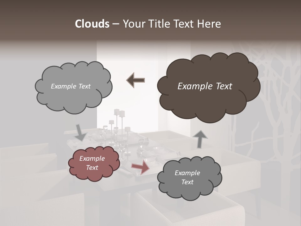 Wood Contemporary Window PowerPoint Template