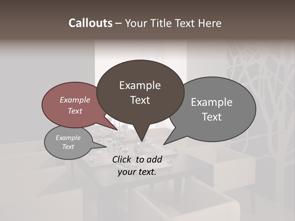 Wood Contemporary Window PowerPoint Template