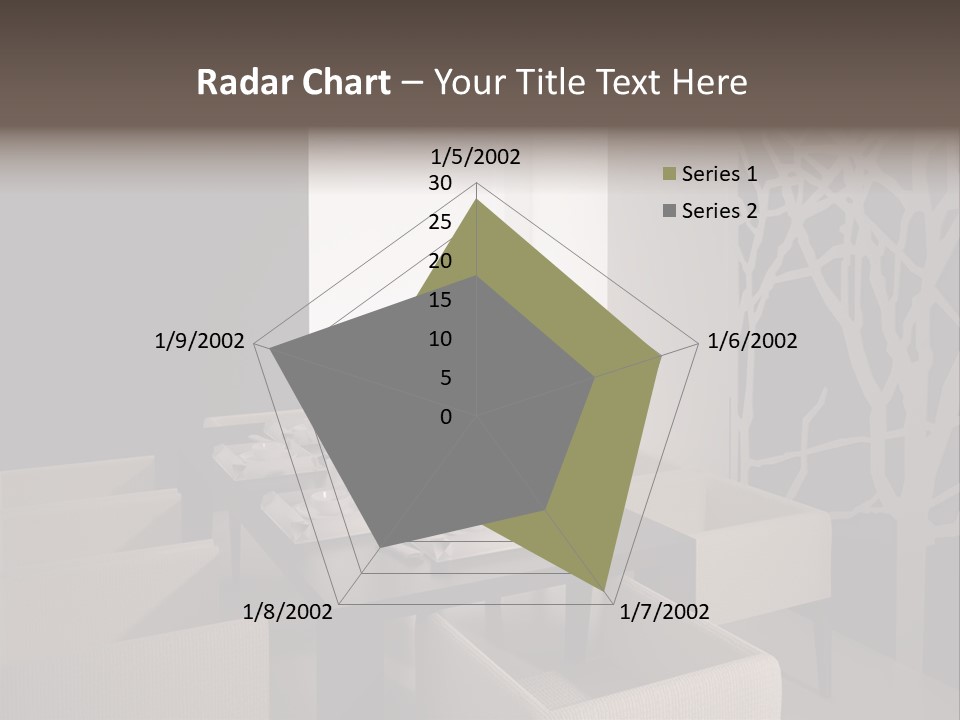 Wood Contemporary Window PowerPoint Template