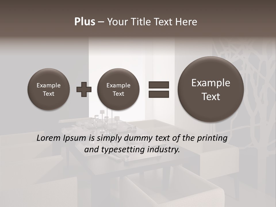 Wood Contemporary Window PowerPoint Template